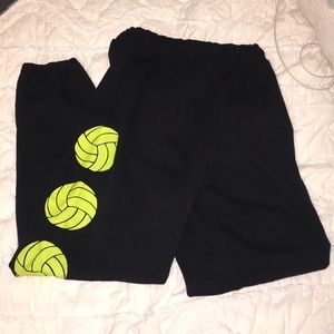 Black volleyball sweatpants